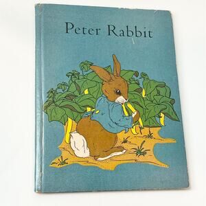 Tale Of Peter Rabbit Story Book Hardcover Robinson, Donohue Illus Art Signed Vtg